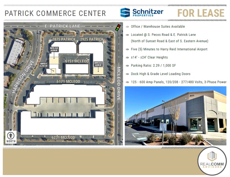 2875 E Patrick Ln, Las Vegas, NV for lease - Site Plan - Image 2 of 9