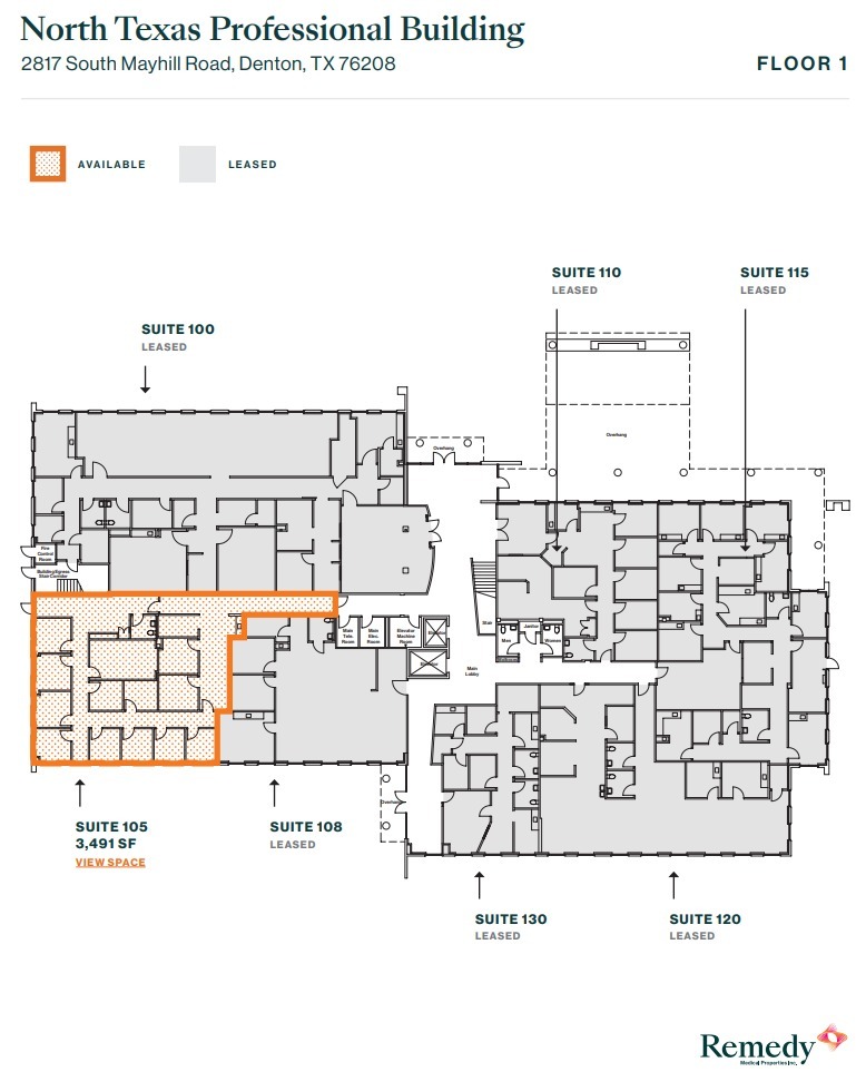 2817 S Mayhill Rd, Denton, TX à louer Plan d  tage- Image 1 de 2