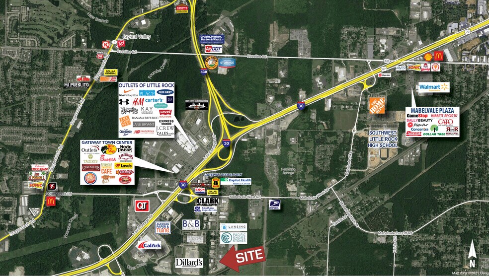 11310 Otter Creek East Rd, Mabelvale, AR à louer - Aérien - Image 2 de 2