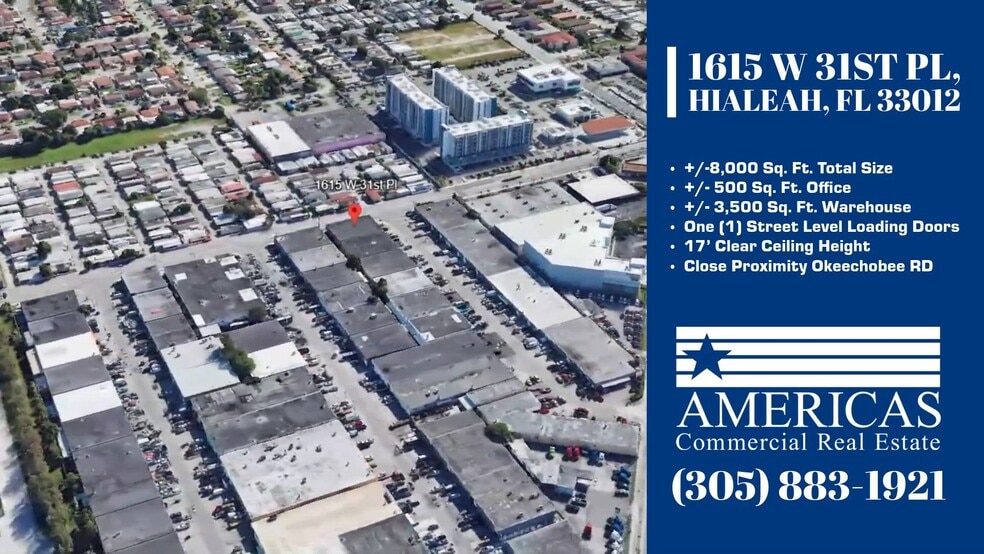 1615 W 31st Pl, Hialeah, FL for lease - Commercial Listing Video - Image 2 of 3