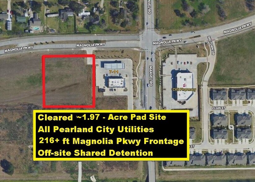 0 Magnolia Pky, Pearland, TX à vendre - Aérien - Image 2 de 14