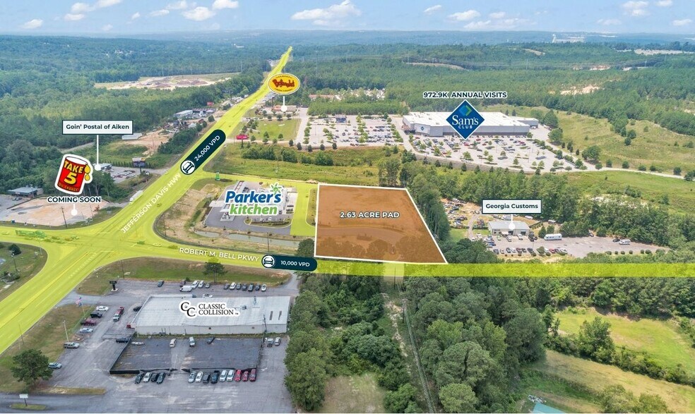 140 Jefferson Davis Hwy, Aiken, SC à vendre - Photo du bâtiment - Image 3 de 21