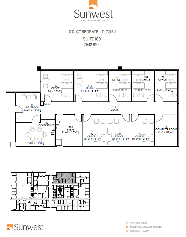 1212 Corporate Dr, Irving, TX à louer Plan d  tage- Image 1 de 1