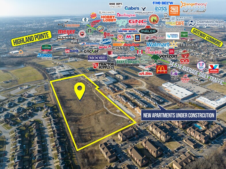 3050-3138 Fairview Dr, Owensboro, KY à vendre - Aérien - Image 1 de 3