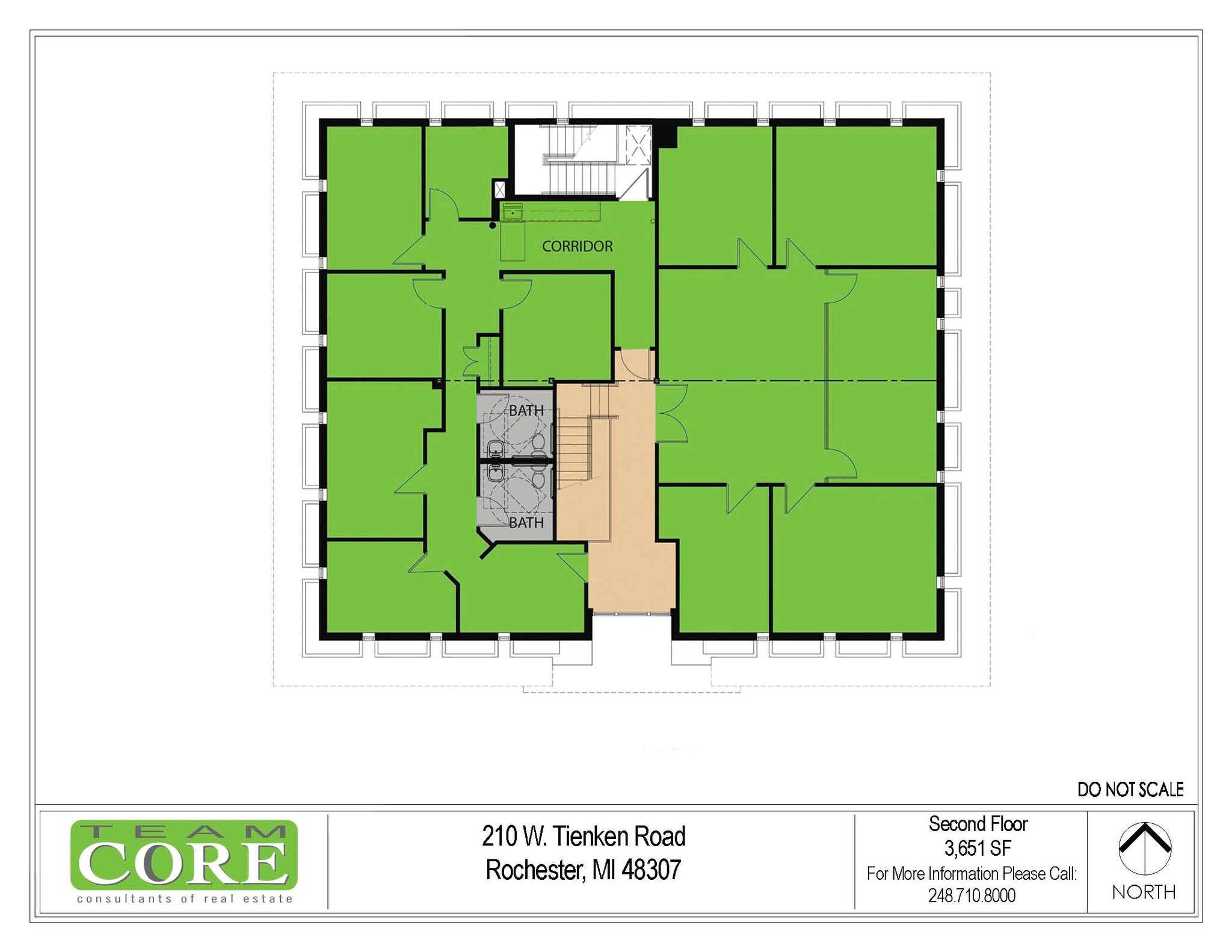 210 W Tienken Rd, Rochester Hills, MI for lease Floor Plan- Image 1 of 1