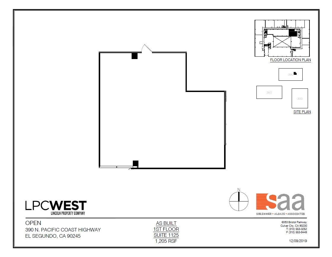 300 N Pacific Coast Hwy, El Segundo, CA à louer Plan d’étage- Image 1 de 1