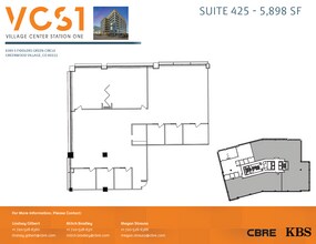 6380 S Fiddlers Green Cir, Greenwood Village, CO à louer Plan d’étage- Image 1 de 1