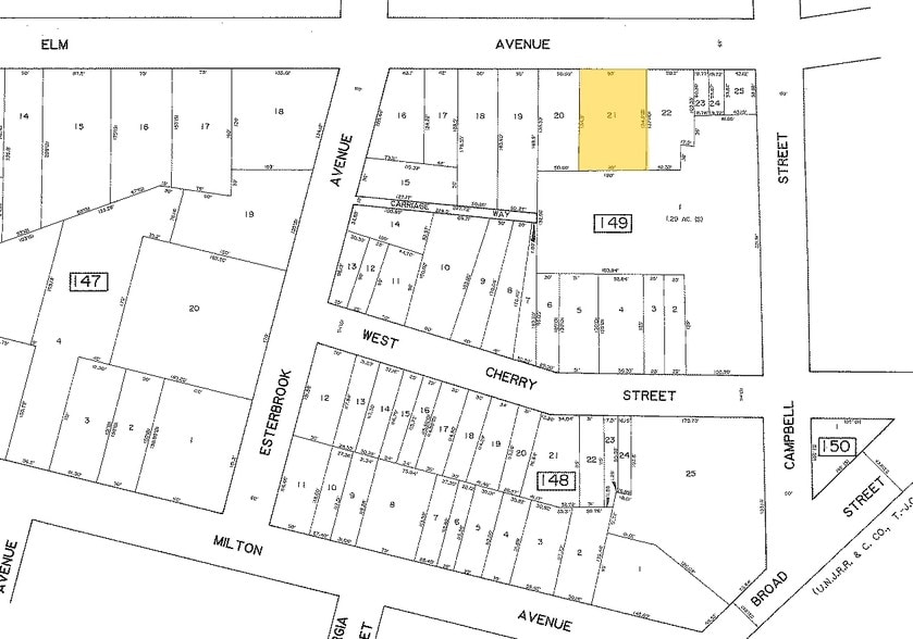 132 Elm Ave, Rahway, NJ for sale - Plat Map - Image 3 of 3
