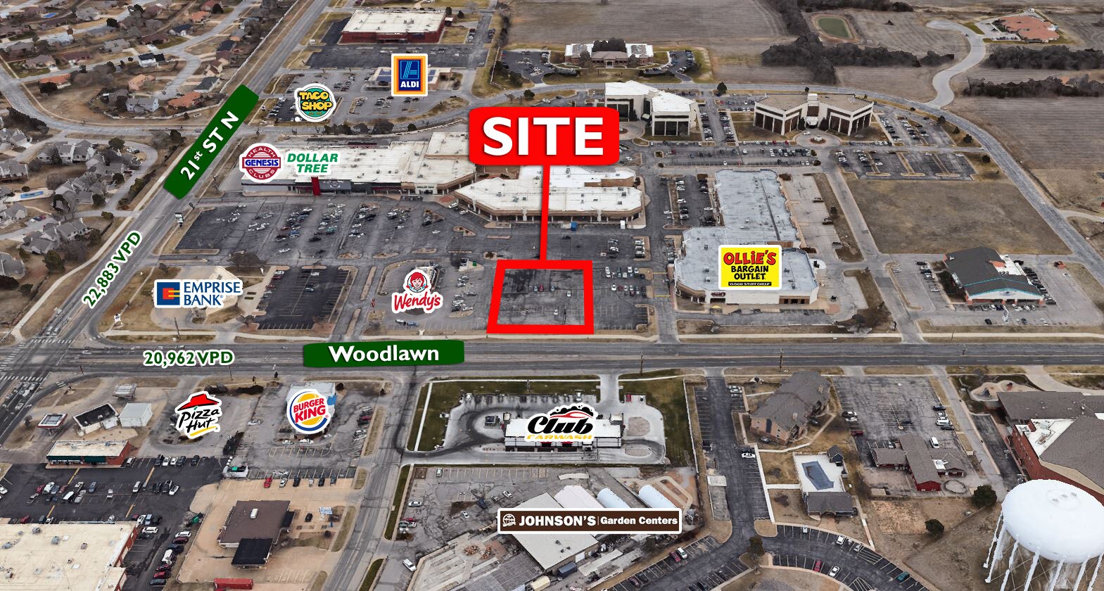 Woodlawn & 21st St, Wichita, KS for lease Primary Photo- Image 1 of 3