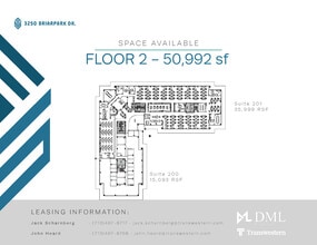 3250 Briarpark Dr, Houston, TX à louer Plan d’étage- Image 1 de 1