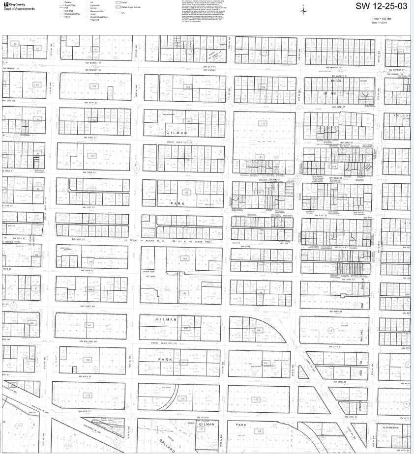 1110-1112 NW 50th St, Seattle, WA à louer Plan cadastral- Image 1 de 2