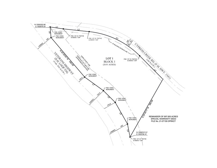 Veteran Highway [Loop 534] and Cypress Creek Road, Kerrville, TX for sale - Site Plan - Image 3 of 5