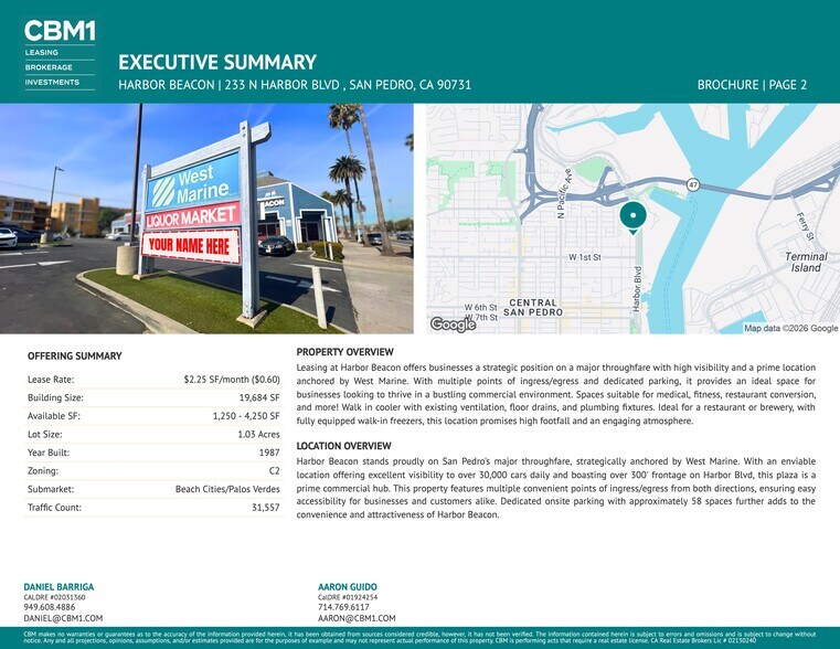 203 N Harbor Blvd, San Pedro, CA à louer - Photo du bâtiment - Image 2 de 11