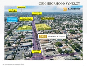 5991 Atlantic Ave, Long Beach, CA - Aérien  Vue de la carte - Image1