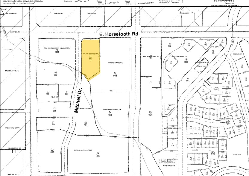 3600 Mitchell Dr, Fort Collins, CO for lease - Plat Map - Image 2 of 5