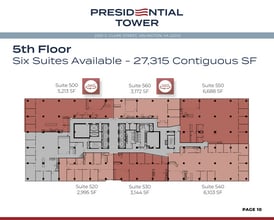 2550 S Clark St, Arlington, VA à louer Plan d’étage- Image 1 de 1