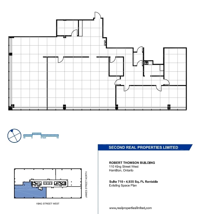 100, 110, and 120 King St W, Hamilton, ON for lease Floor Plan- Image 1 of 1