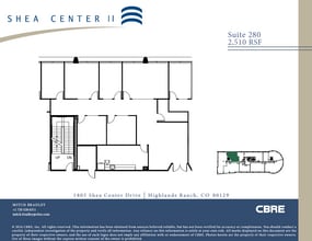 1805 Shea Center Dr, Highlands Ranch, CO à louer Plan d’étage- Image 1 de 1
