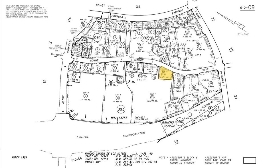 26592 Towne Centre Dr, Foothill Ranch, CA à louer - Plan cadastral - Image 2 de 3