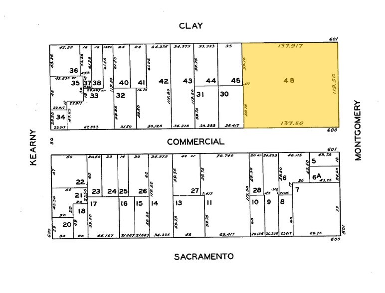 555 Montgomery St, San Francisco, CA à louer - Plan cadastral - Image 2 de 14