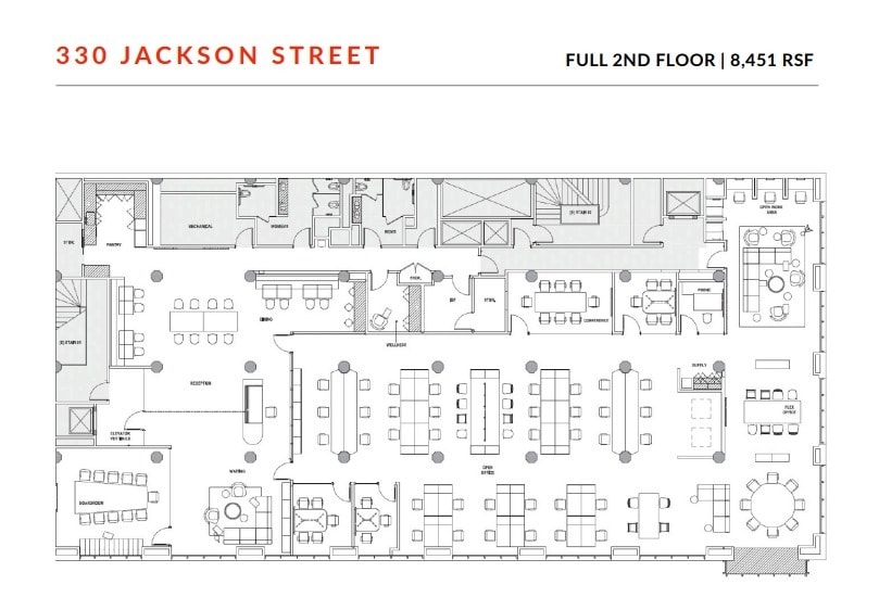 603-615 Battery St, San Francisco, CA à louer Plan d’étage- Image 1 de 1
