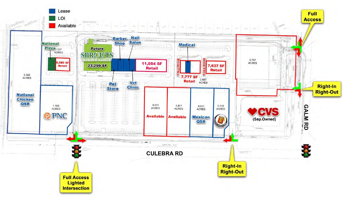000 Culebra Rd, San Antonio, TX à louer Plan de site- Image 1 de 5