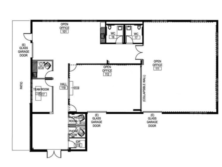 4095-4115 Redwood Ave, Marina Del Rey, CA à louer Plan d’étage- Image 1 de 1