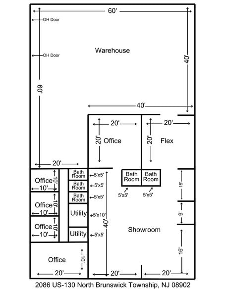 2086 US Highway 130, North Brunswick, NJ for lease - Site Plan - Image 1 of 21