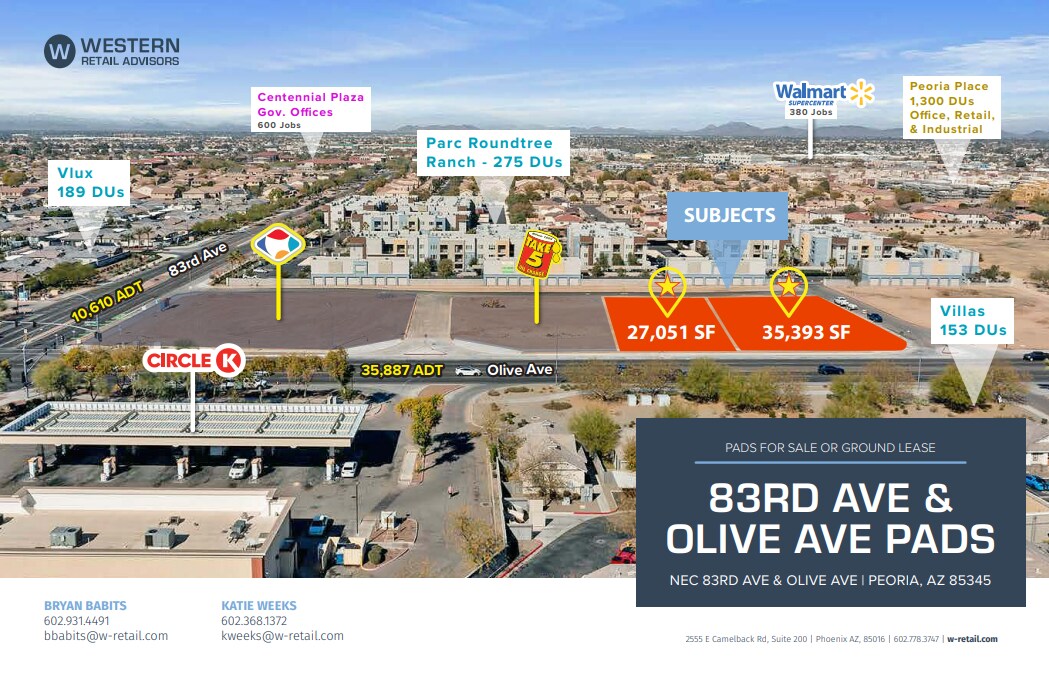 83rd Avenue & Olive Ave, Peoria, AZ à louer Photo du bâtiment- Image 1 de 3