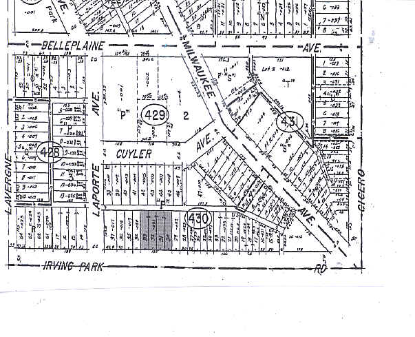 4900-4910 W Irving Park Rd, Chicago, IL à louer - Plan cadastral - Image 2 de 9