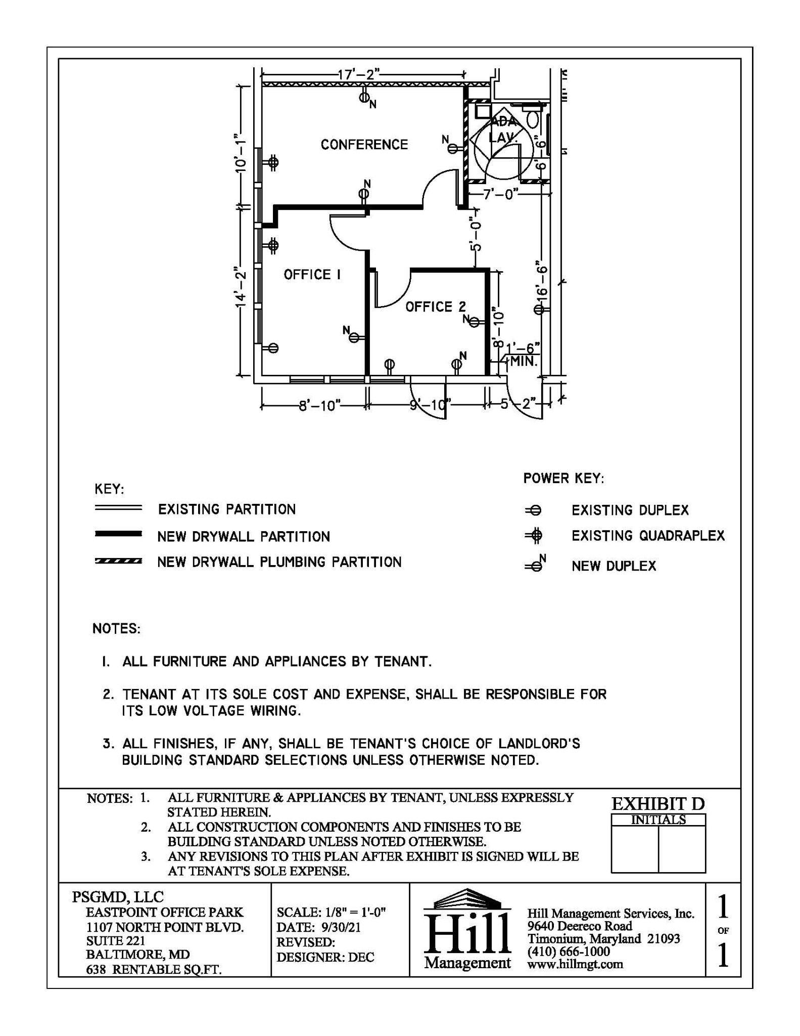 1107 N Point Blvd, Baltimore, MD for lease Floor Plan- Image 1 of 1