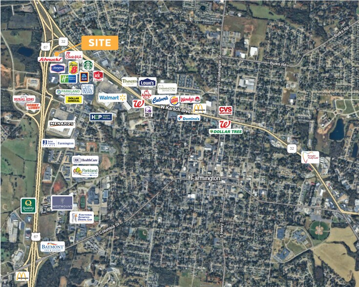 934-942 Valley Creek Dr, Farmington, MO à louer - Aérien - Image 2 de 21