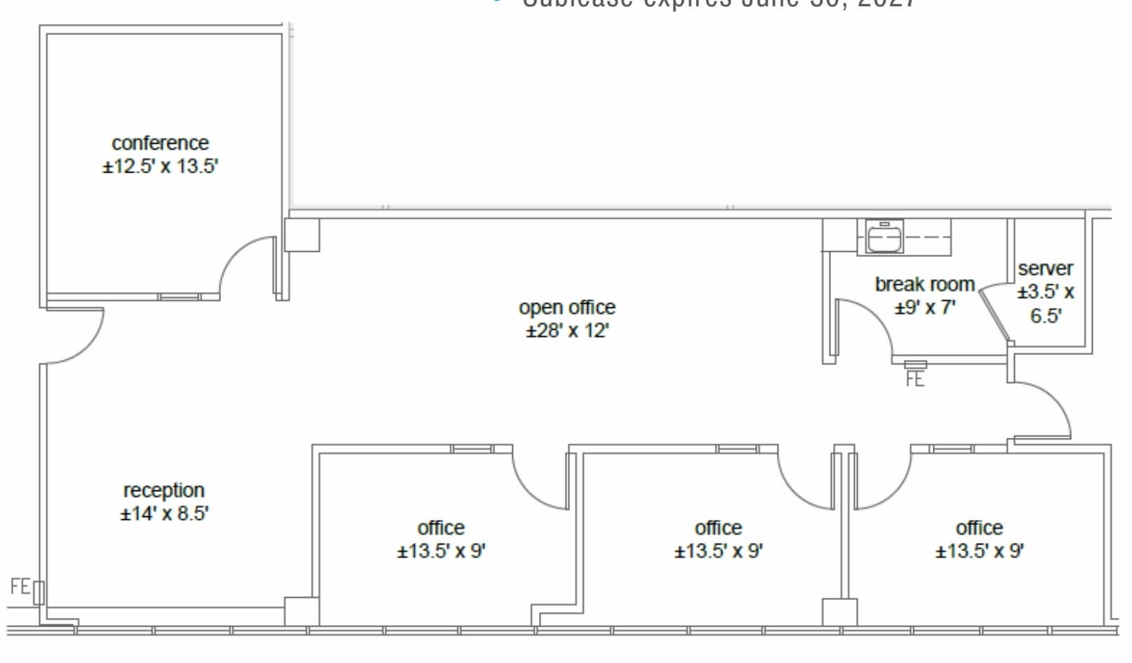 9988 Hibert St, San Diego, CA à louer Plan d’étage- Image 1 de 1