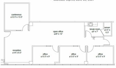 9988 Hibert St, San Diego, CA à louer Plan d’étage- Image 1 de 1