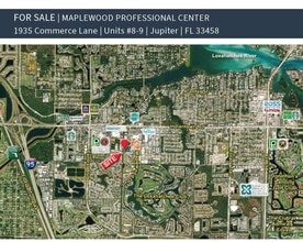 1935 Commerce Ln, Jupiter, FL - AÉRIEN  Vue de la carte