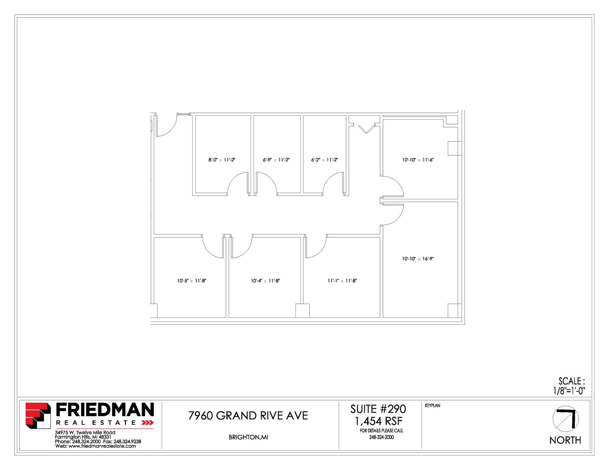 7960 Grand River Rd, Brighton, MI à louer Plan d’étage- Image 1 de 1