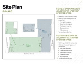 2630 8th St, Berkeley, CA à louer Plan de site- Image 2 de 2