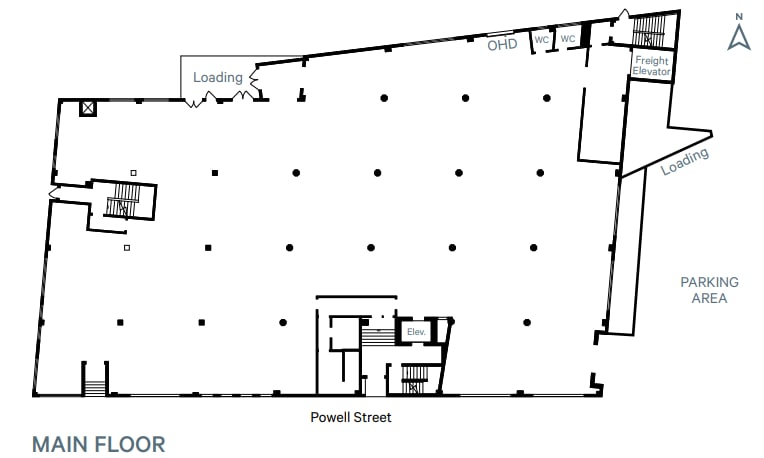 1305-1315 Powell St, Vancouver, BC for lease Floor Plan- Image 1 of 2
