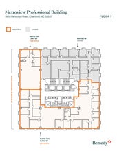 1900 Randolph Rd, Charlotte, NC à louer Plan d’étage- Image 2 de 2