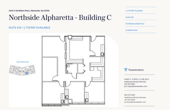 3400 Old Milton Pky, Alpharetta, GA for lease Floor Plan- Image 1 of 6