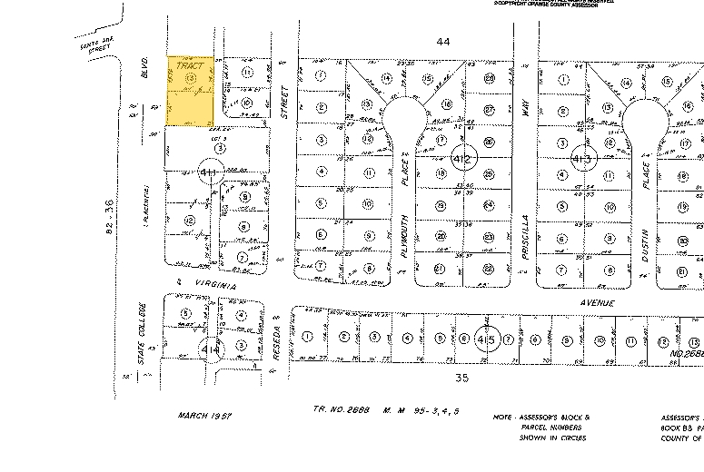 506-512 S State College Blvd, Anaheim, CA for sale Plat Map- Image 1 of 1