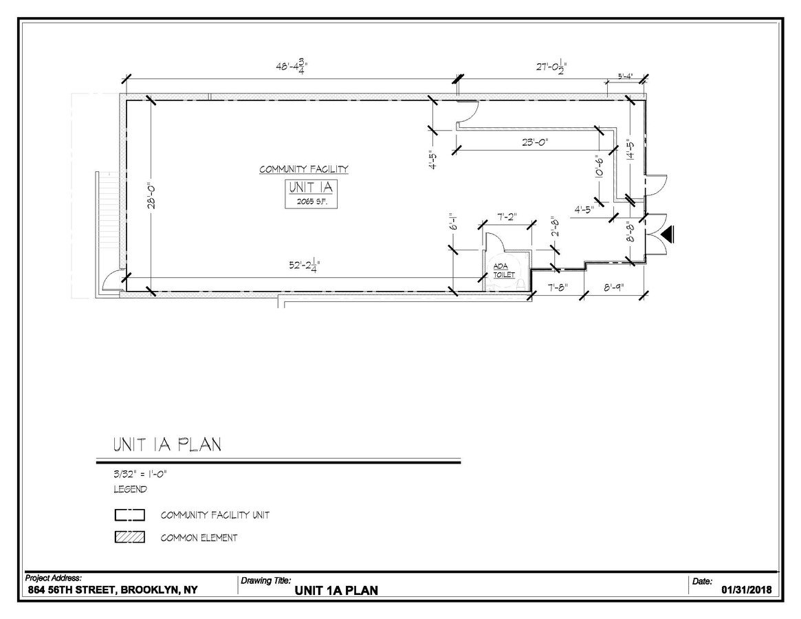 864 56th St, Brooklyn, NY 11220 - Unité 1A -  - Plan d’étage - Image 1 of 1