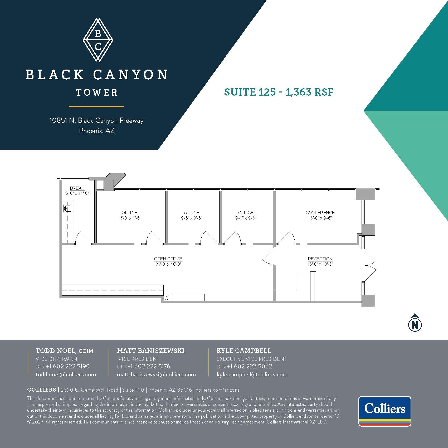 10851 N Black Canyon Hwy, Phoenix, AZ à louer Plan d’étage- Image 1 de 1