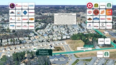 1307 Chestnut Ln, Matthews, NC - AÉRIEN  Vue de la carte - Image1