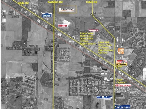 2134-2200 Allentown Rd, Lima, OH à louer - Aérien - Image 2 de 8