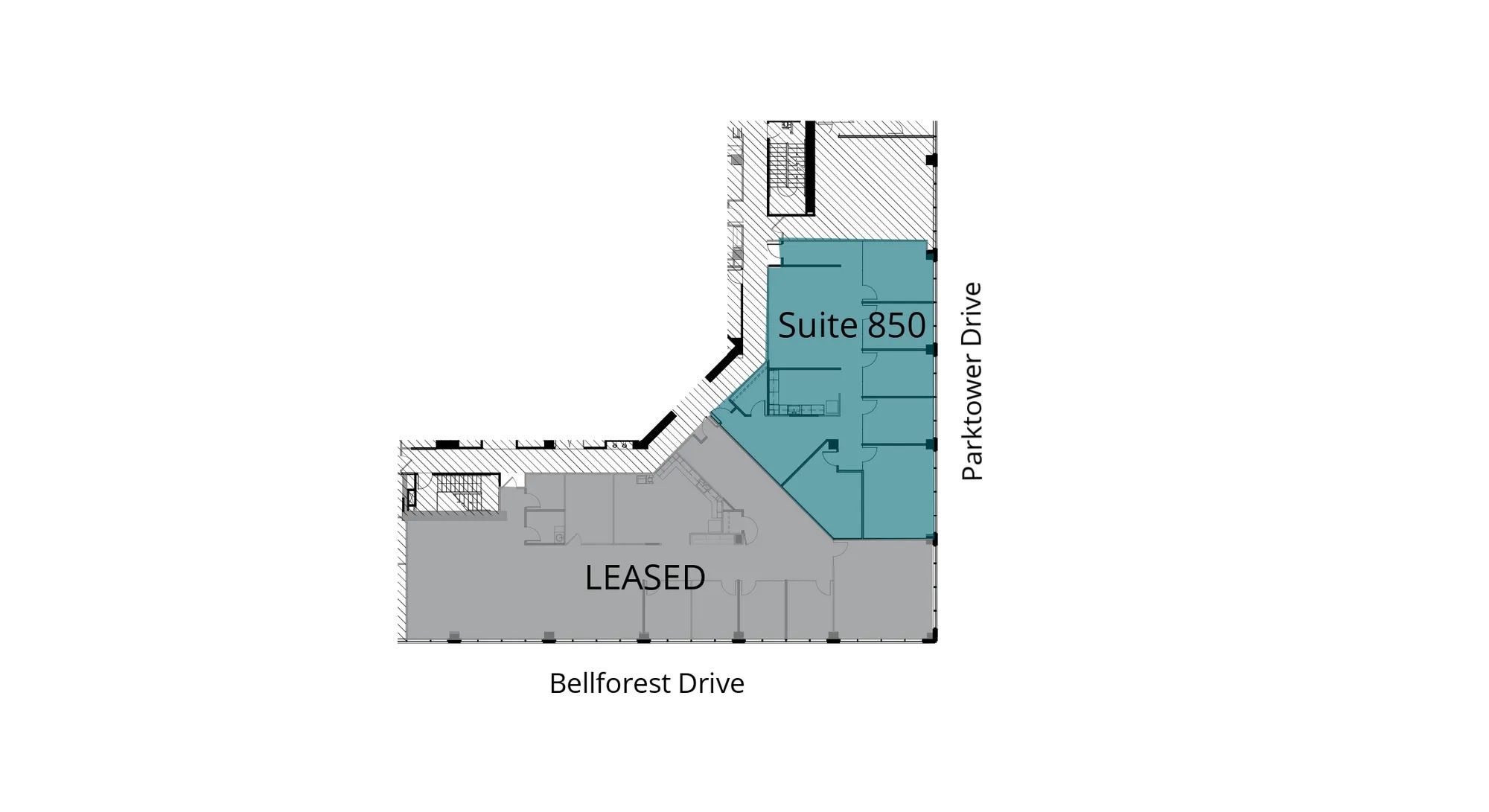 2650 Park Tower Dr, Merrifield, VA à louer Plan d’étage- Image 1 de 1