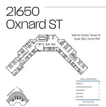 21600 Oxnard St, Woodland Hills, CA à louer Plan d’étage type- Image 1 de 1