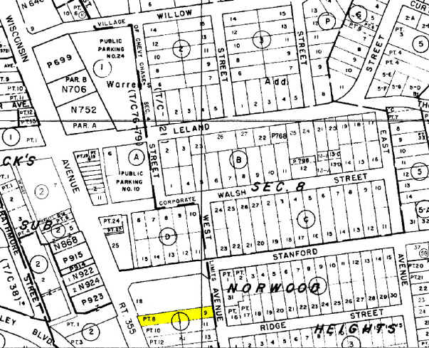 6807 Wisconsin Ave, Chevy Chase, MD for lease - Plat Map - Image 3 of 4