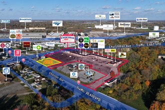 3535 S Emerson Ave, Beech Grove, IN - Aerial  map view - Image1