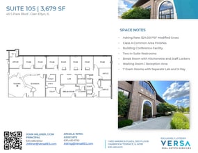 45 S Park Blvd, Glen Ellyn, IL à louer Plan d’étage- Image 1 de 1